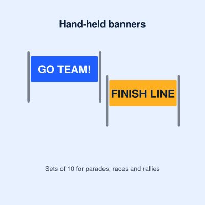 Hand-Held Banners (set of 10)