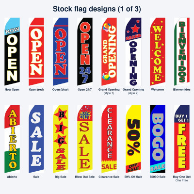 Stock Feather Flags