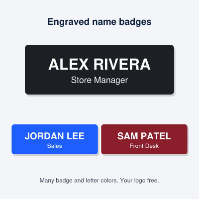 Engraved Name Badges