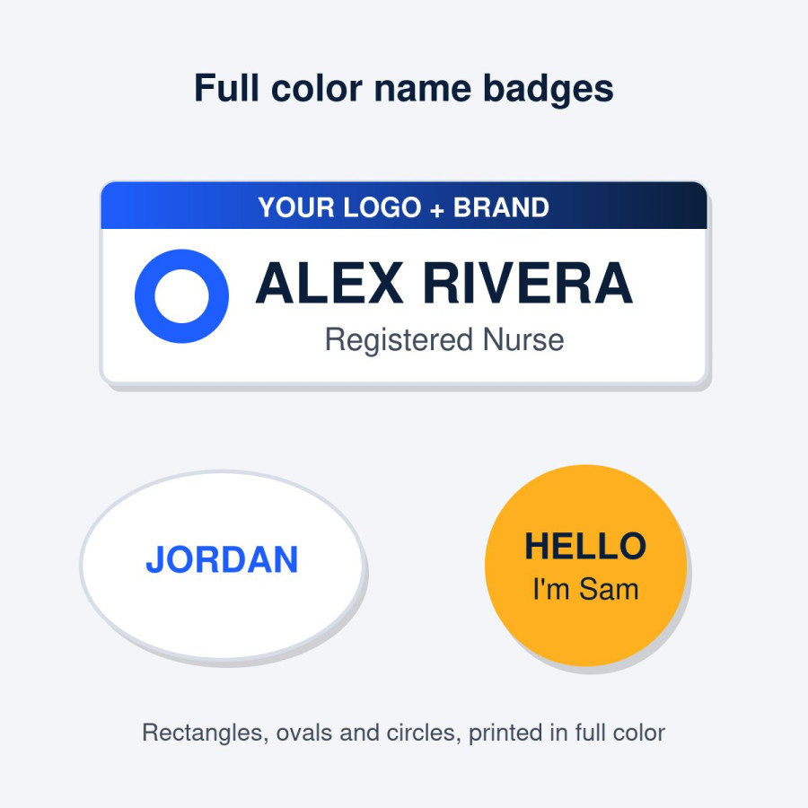Full Color Name Badges