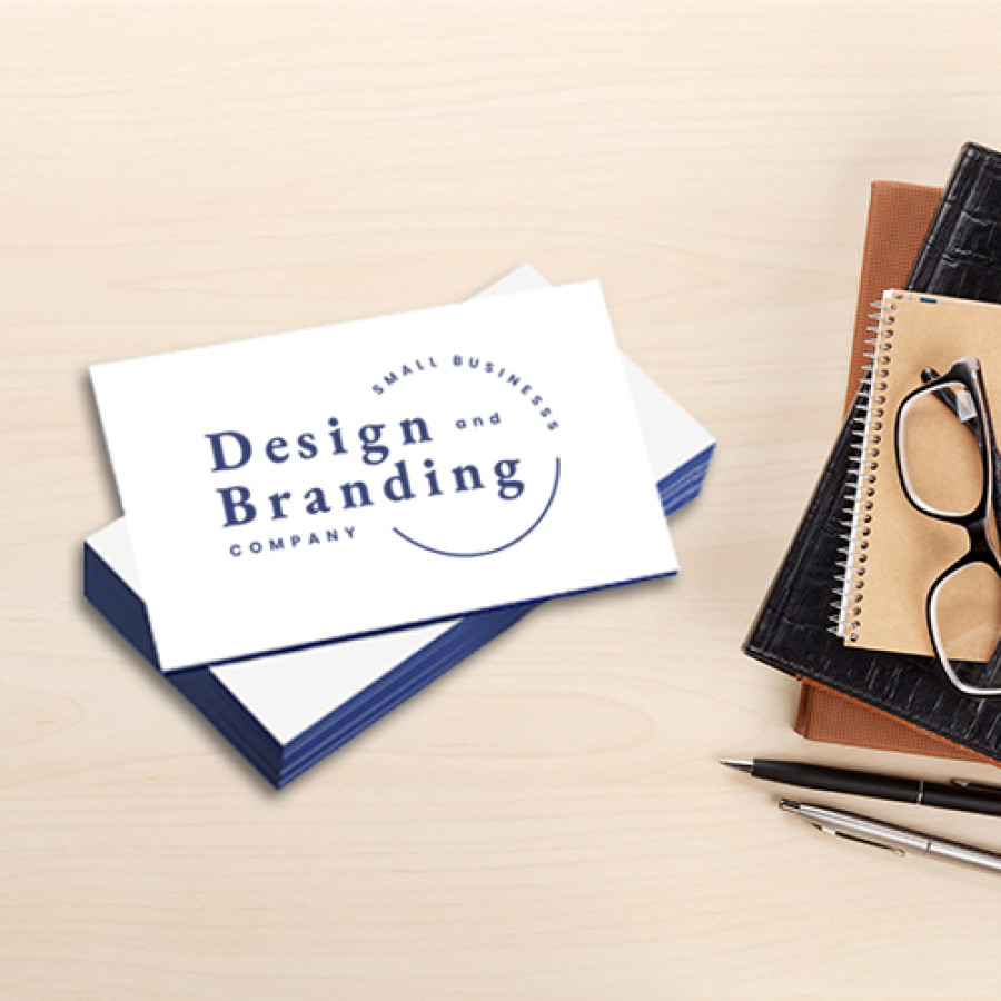 Painted Edge Business Cards