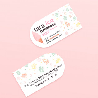 Half Circle Business Cards