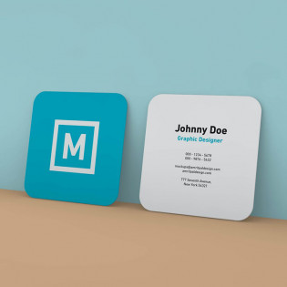 Square Round Corner Business Cards